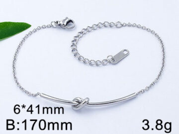 Pulsera plateada diseño TiFfAnY"Knot