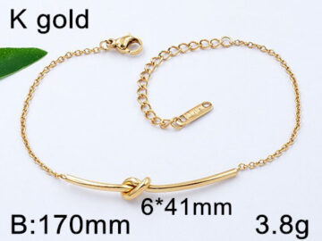 Pulsera dorada diseño TiFfAnY"Knot
