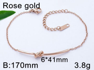 Pulsera rose gold diseño TiFfAnY#Knot