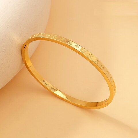 Brazalete dorado 4mm*6cm