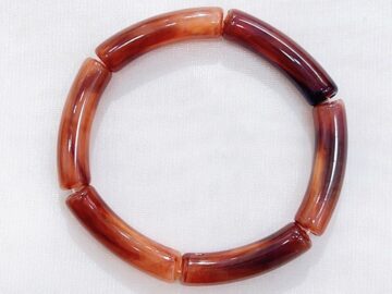 Pulsera expandible resina ocre
