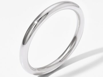Aro plateado 7.2cm grosor 8mm