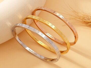 Set 3 Brazaletes 3 tonos 6cm*3mm "Ls_VuiTton"