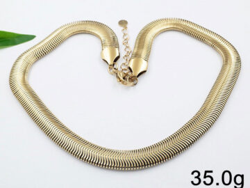 Cadena dorada 1cm* 47cm