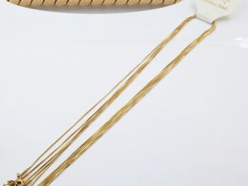 Cadena dorada colita ratón 0.8mm 45cm