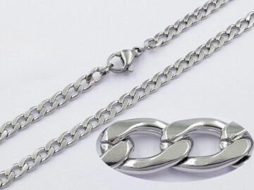 Cadena plateada 50cm*4mm