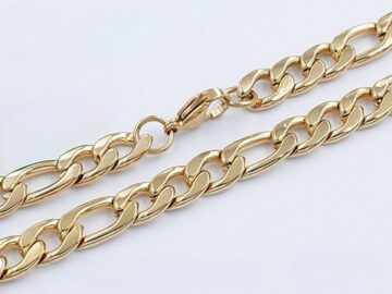 Cadena dorada 60cm eslabón "CarTieR" 8mm