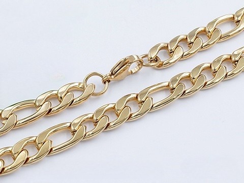 Cadena dorada 60cm eslabón "CarTieR" 8mm