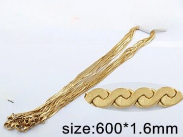 Cadena dorada 60cm*1mm