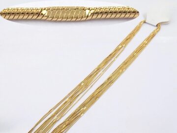 Cadena dorada 50cm*1mm