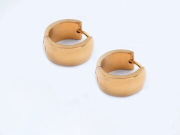 Argollas Huggies doradas 1.6cm*7mm