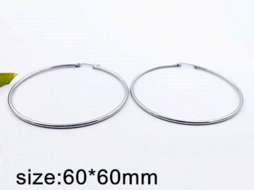 Argollas plateadas 2cm*2mm