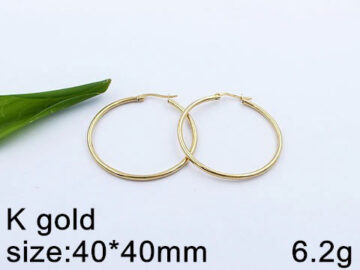 Argollas plateadas 4cm*2mm