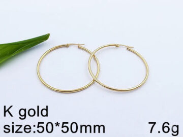 Argollas plateadas 5cm*2mm