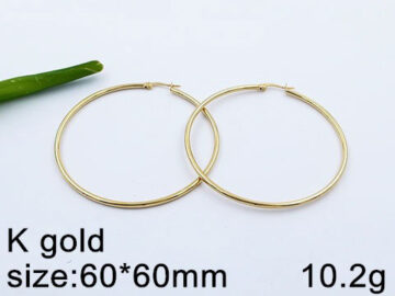 Argollas plateadas 6cm*2mm