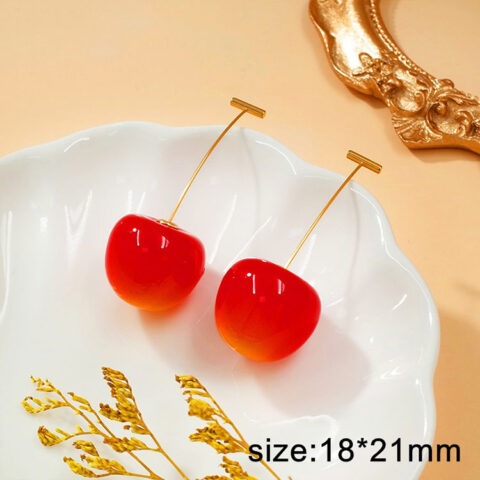 Aretes cereza 1.8cm