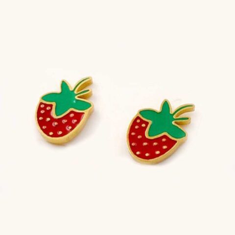 Aretes fresa 1.2cm