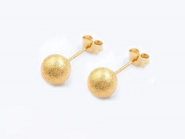 Bolitas doradas escarchadas 4mm