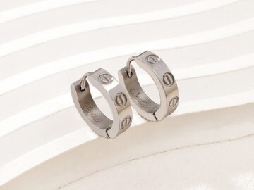 Argollas plateadas 1.6cm Love C_rTier