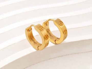 Argollas doradas 1.6cm Love C_rTier