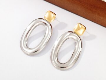 Aretes 5.6cm ovalados