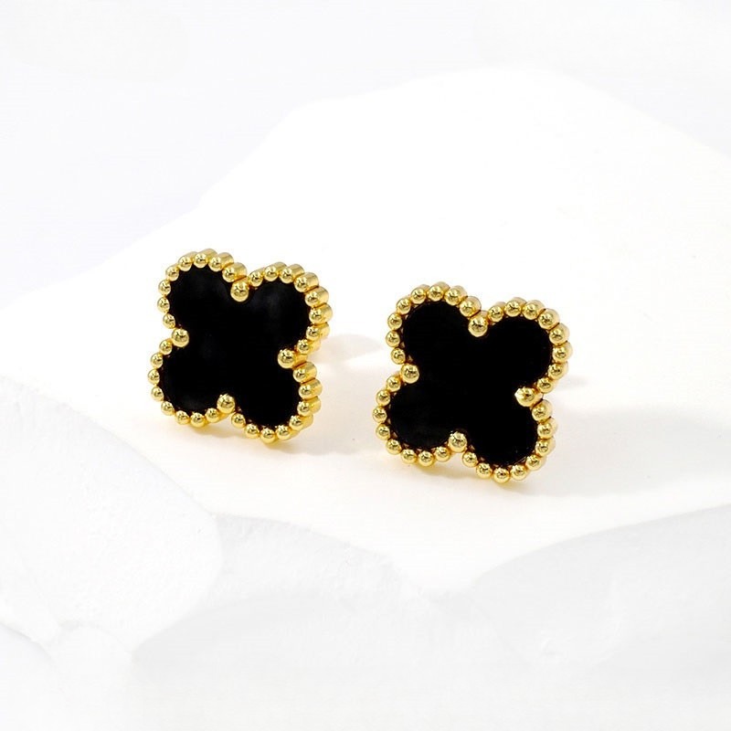 Aretes 1.5cm Alhambra negra