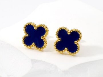 Aretes 1.5cm Alhambra azul