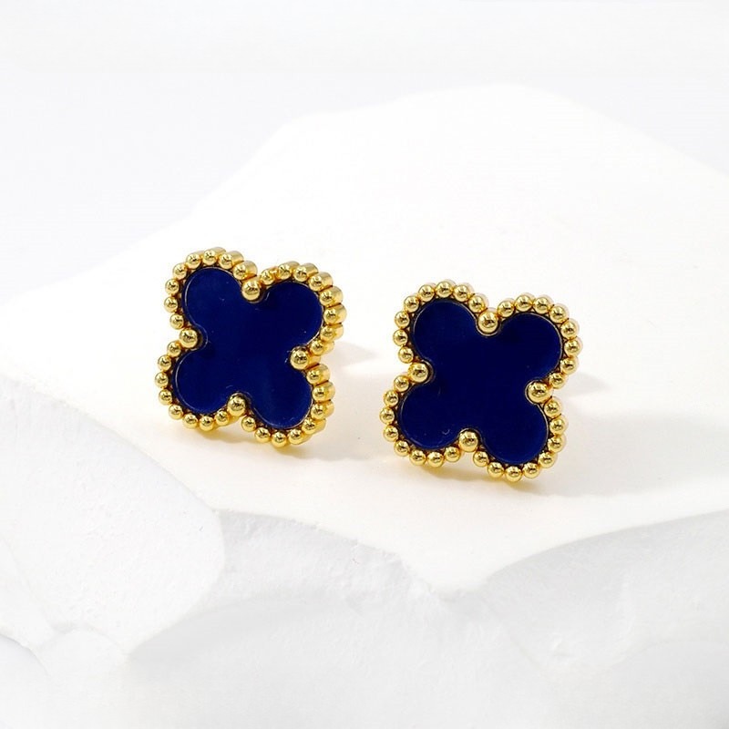 Aretes 1.5cm Alhambra azul