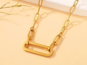 Collar dorado 48cm eslabón 4mm