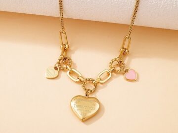 Collar dorado diseño "TifFany"