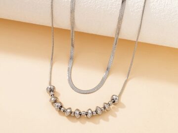 Collar Plateado C1:  37cm /C2: 43cm