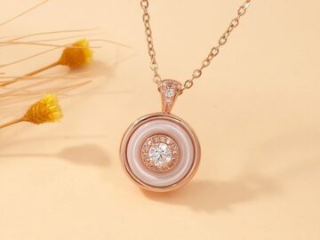 Collar Rose Gold cerámica y circonia