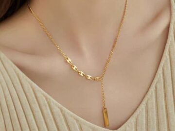 Collar dorado 44cm cadena y colgante