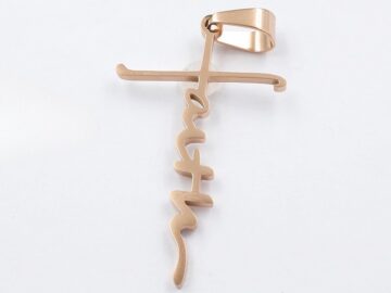 Dije rose gold FAITH 4.2cm