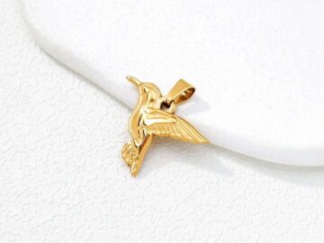 Dije dorado Colibrí 1.8cm