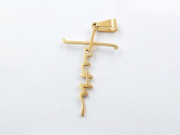 Dije dorado FAITH 4.2cm