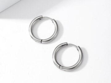 Argollitas plateadas 1.4cm*2mm
