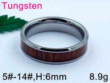 Argolla de Tungsteno combinado con café