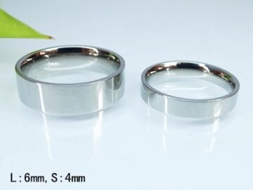 Juego de argollas plateadas diseño plano